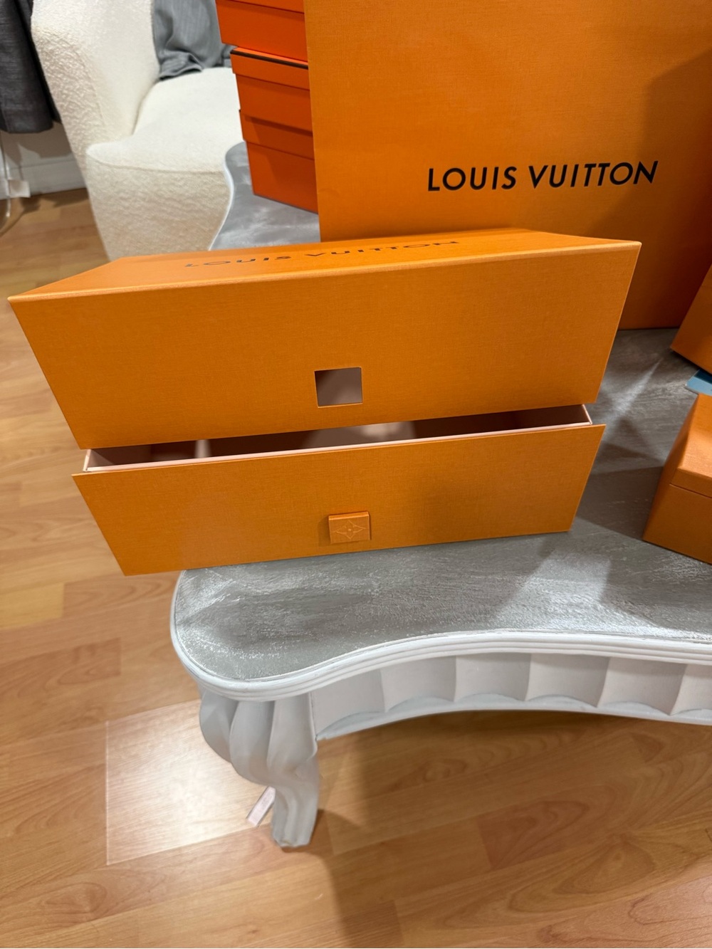 Louis Vuitton Orange Logo Drawer Gift Box